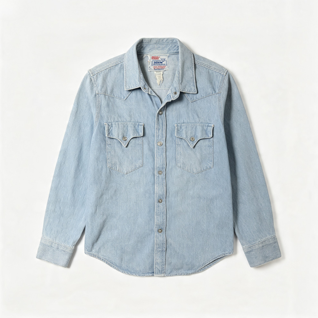 Vintage Levis Denim Shirts Branded