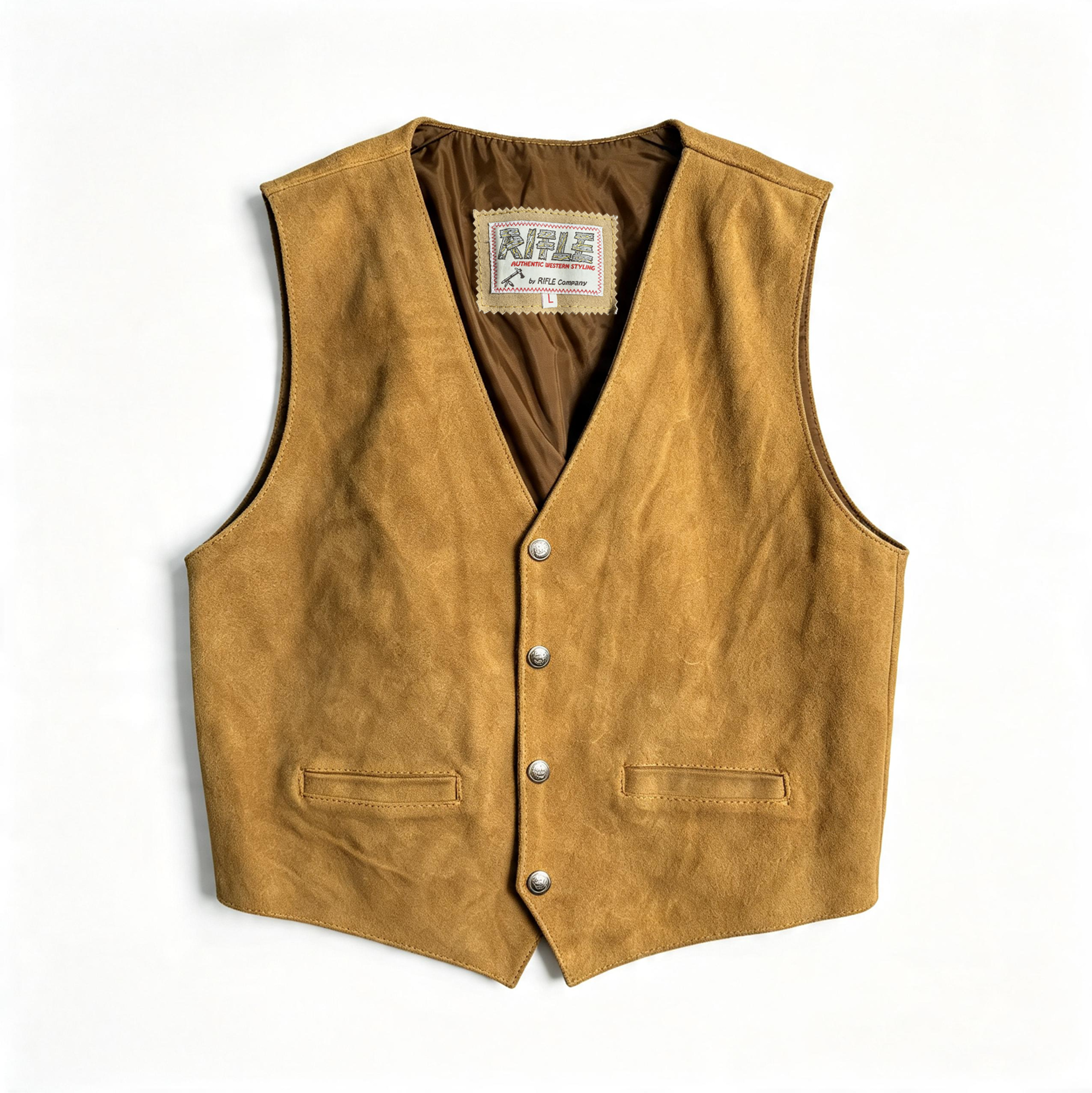 Vintage Leather and Suede Vest Mix Men | Unisex