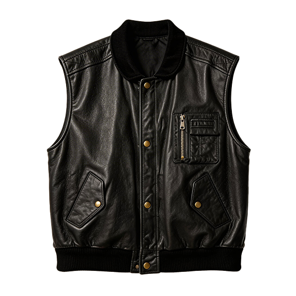 Men’s Suede and Leather Vest Mix