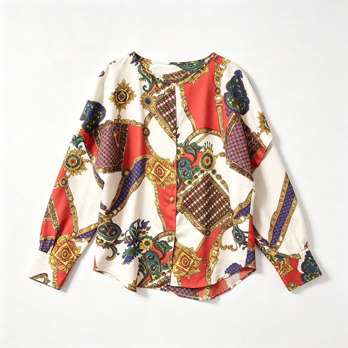 Baroque Style Blouses Tops - Vintage