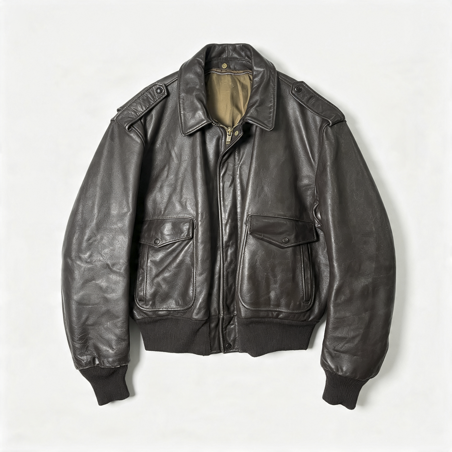 Vintage Leather Bomber Jackets Men | Unisex
