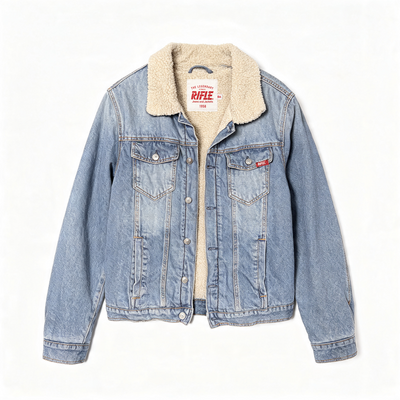 Denim Sherpa Jacket Mix - Vintage