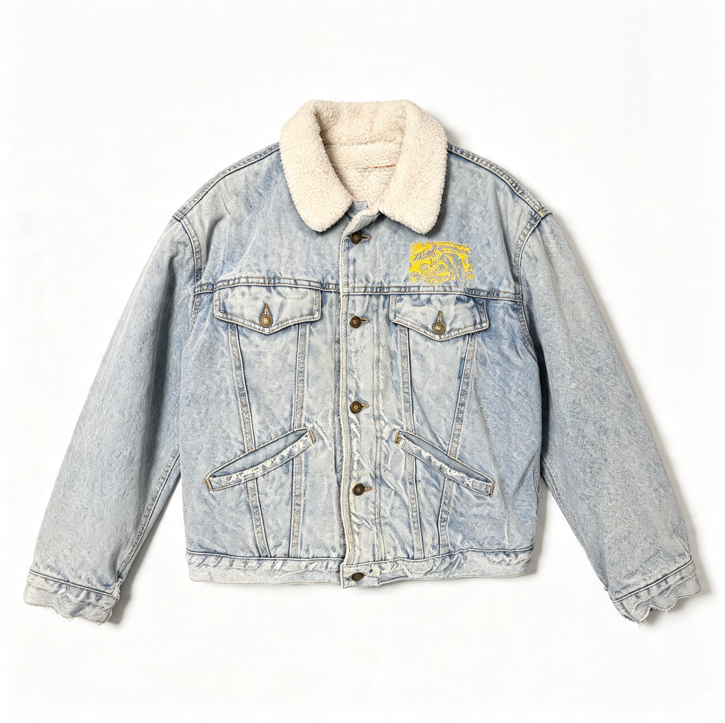 Denim Sherpa Jacket Mix - Vintage