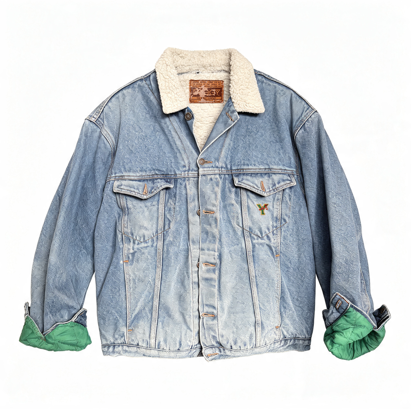 Denim Sherpa Jacket Mix - Vintage