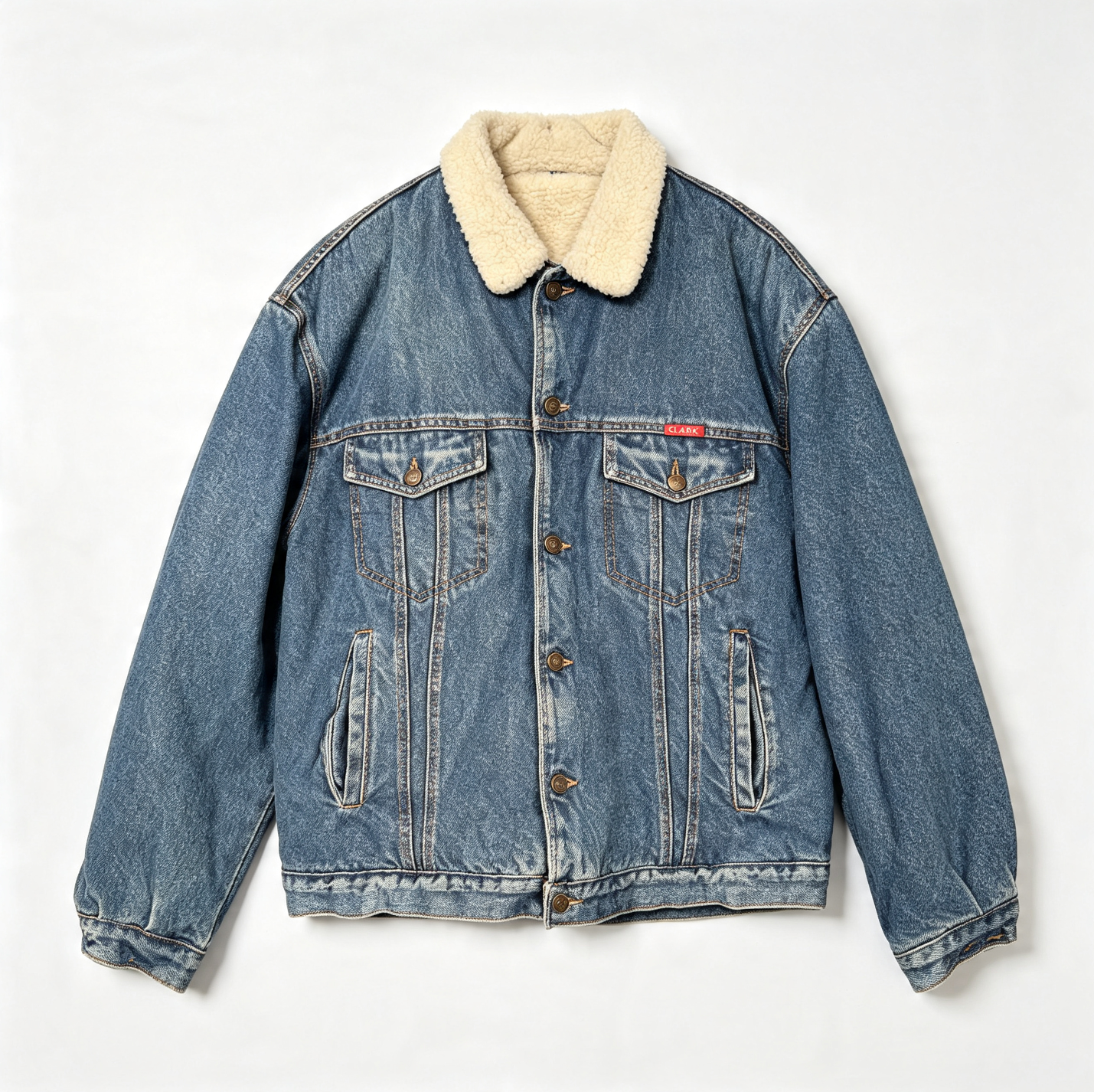 Denim Sherpa Jacket Mix - Vintage