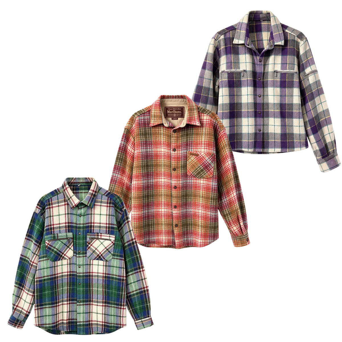 Vintage Flannel Shirts Men | Unisex