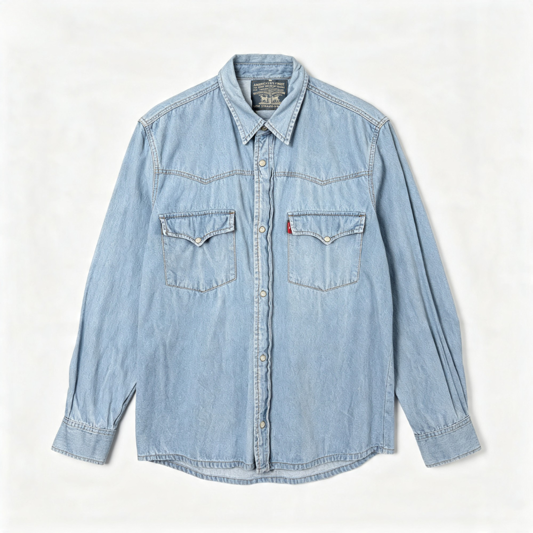 Vintage Levis Denim Shirts Branded