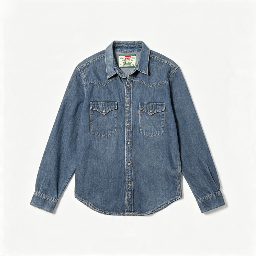 Vintage Levis Denim Shirts Branded