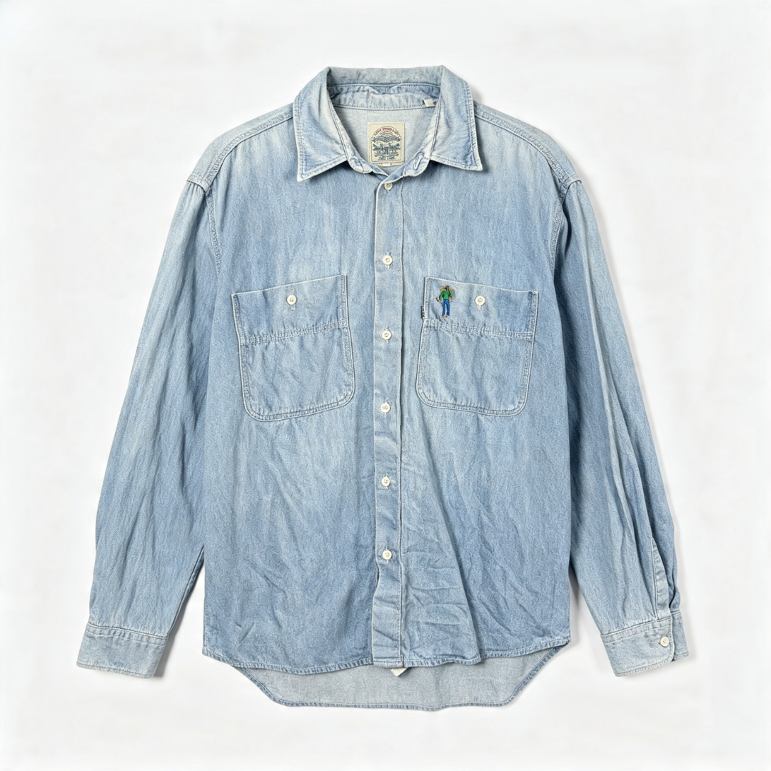 Vintage Levis Denim Shirts Branded