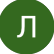 Green circle with a white Cyrillic letter 'Л' inside