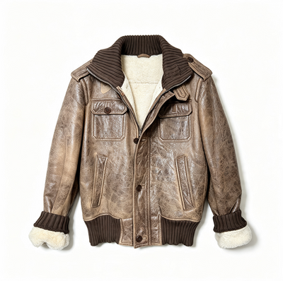 Shearling and Sheepskin Jackets Feminine and Men - Vintage