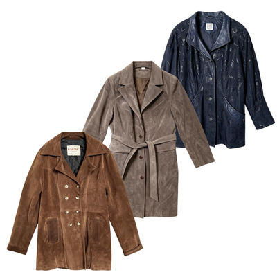 Women's Suede Coats - Vintage