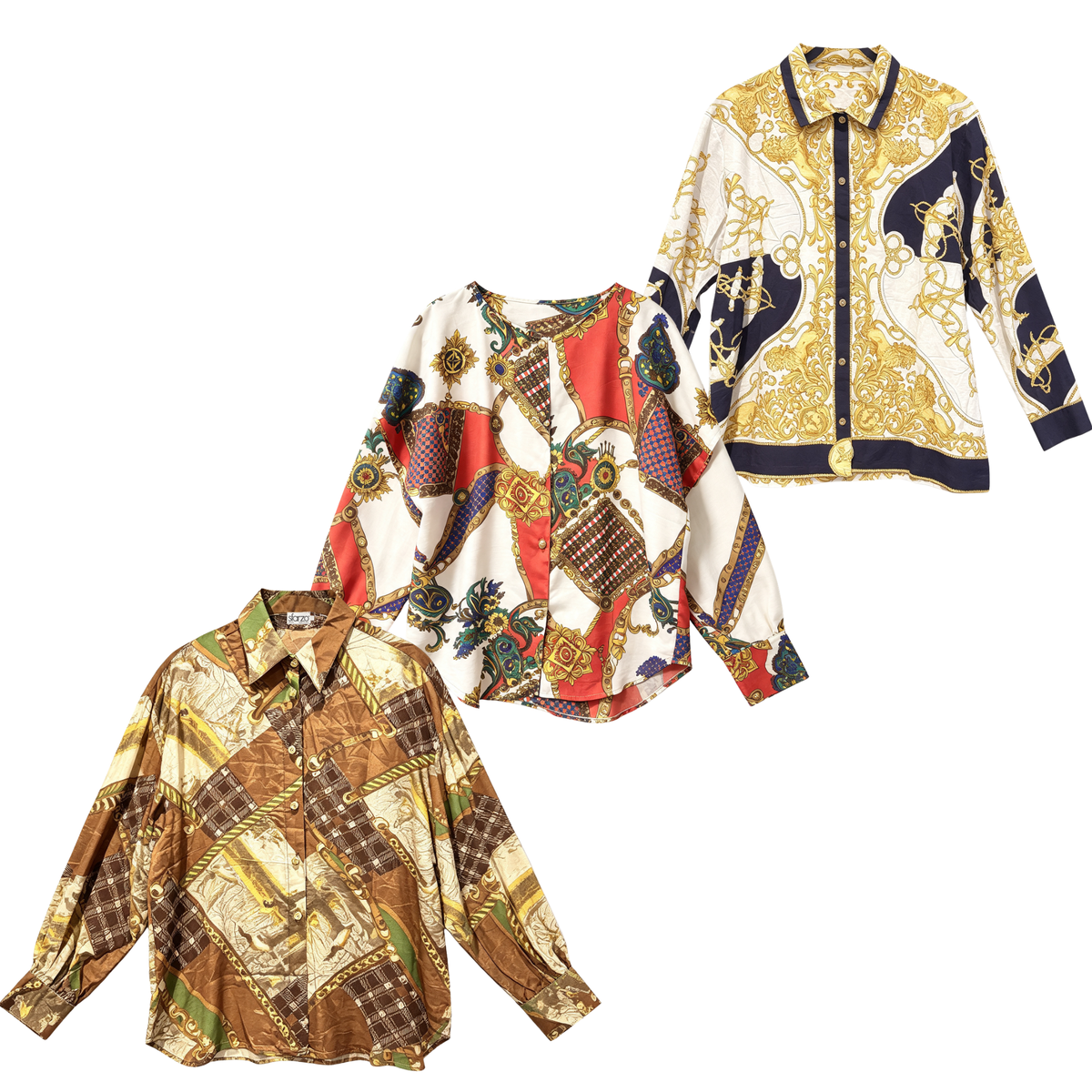 Baroque Style Blouses Tops - Vintage