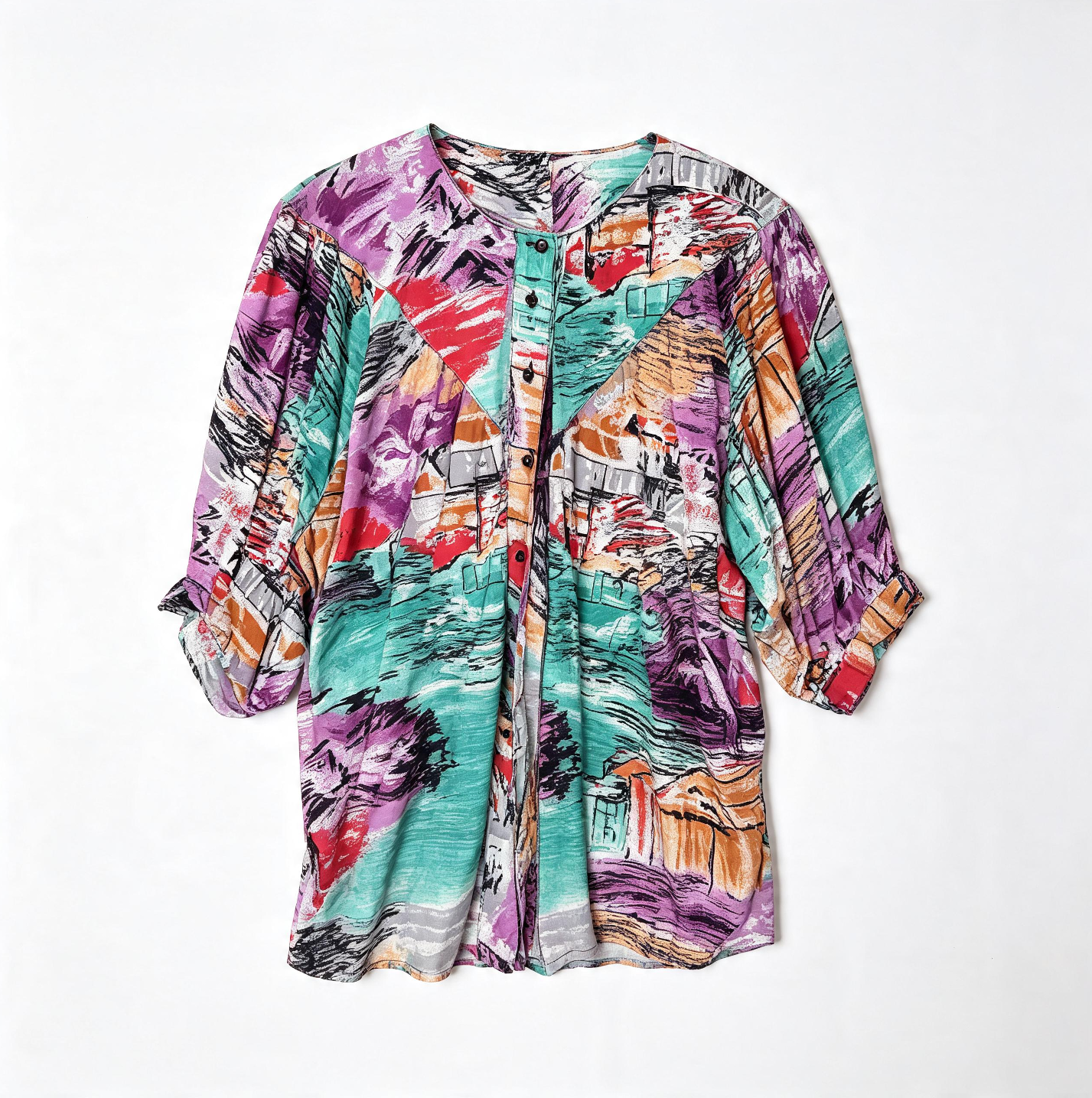 Crazy Pattern Blouses - Vintage