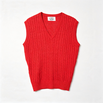 Knit vest wool unisex/feminine - Vintage