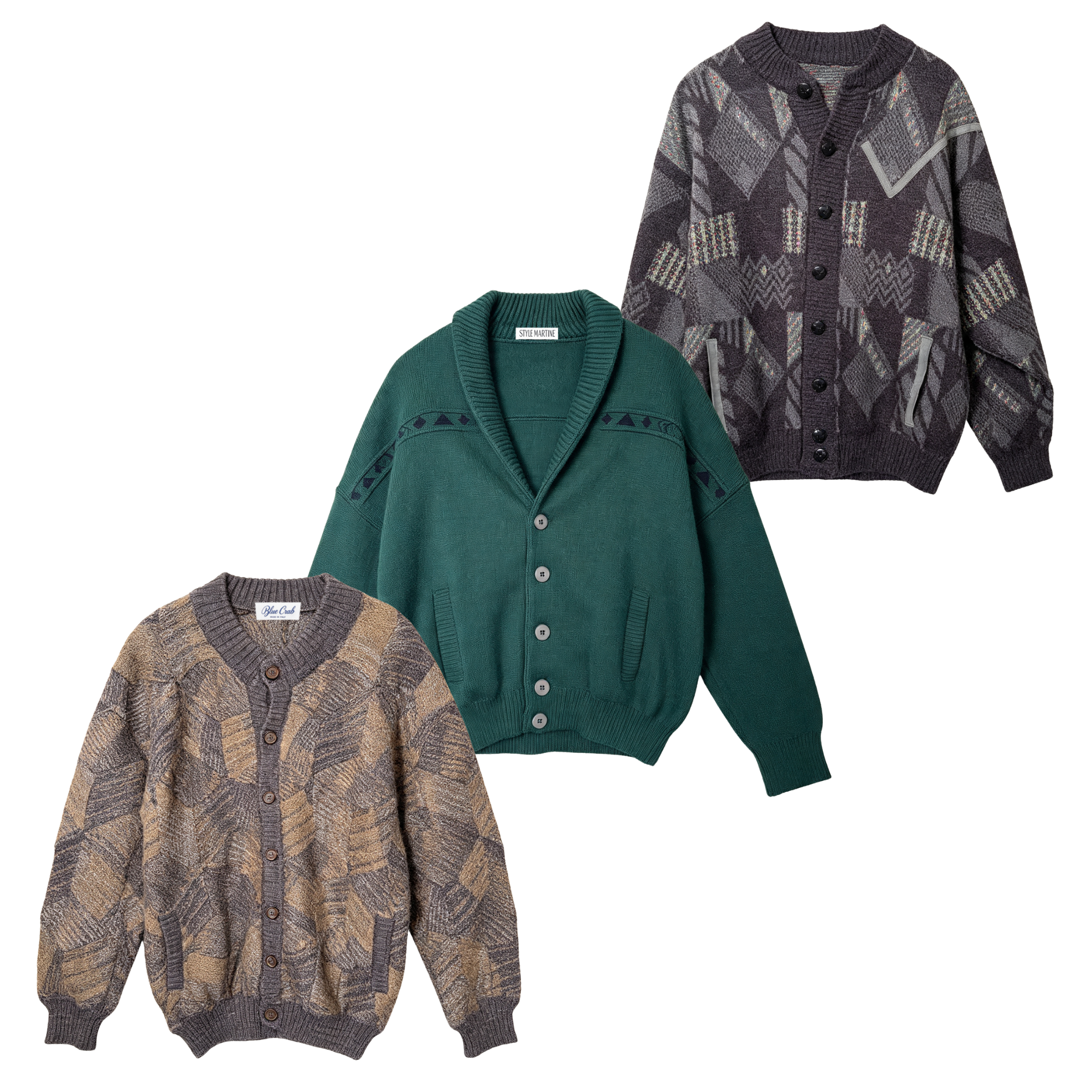 Men's Knit Jackets - Vintage