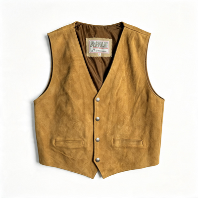 Vintage Leather and Suede Vest Mix Men | Unisex