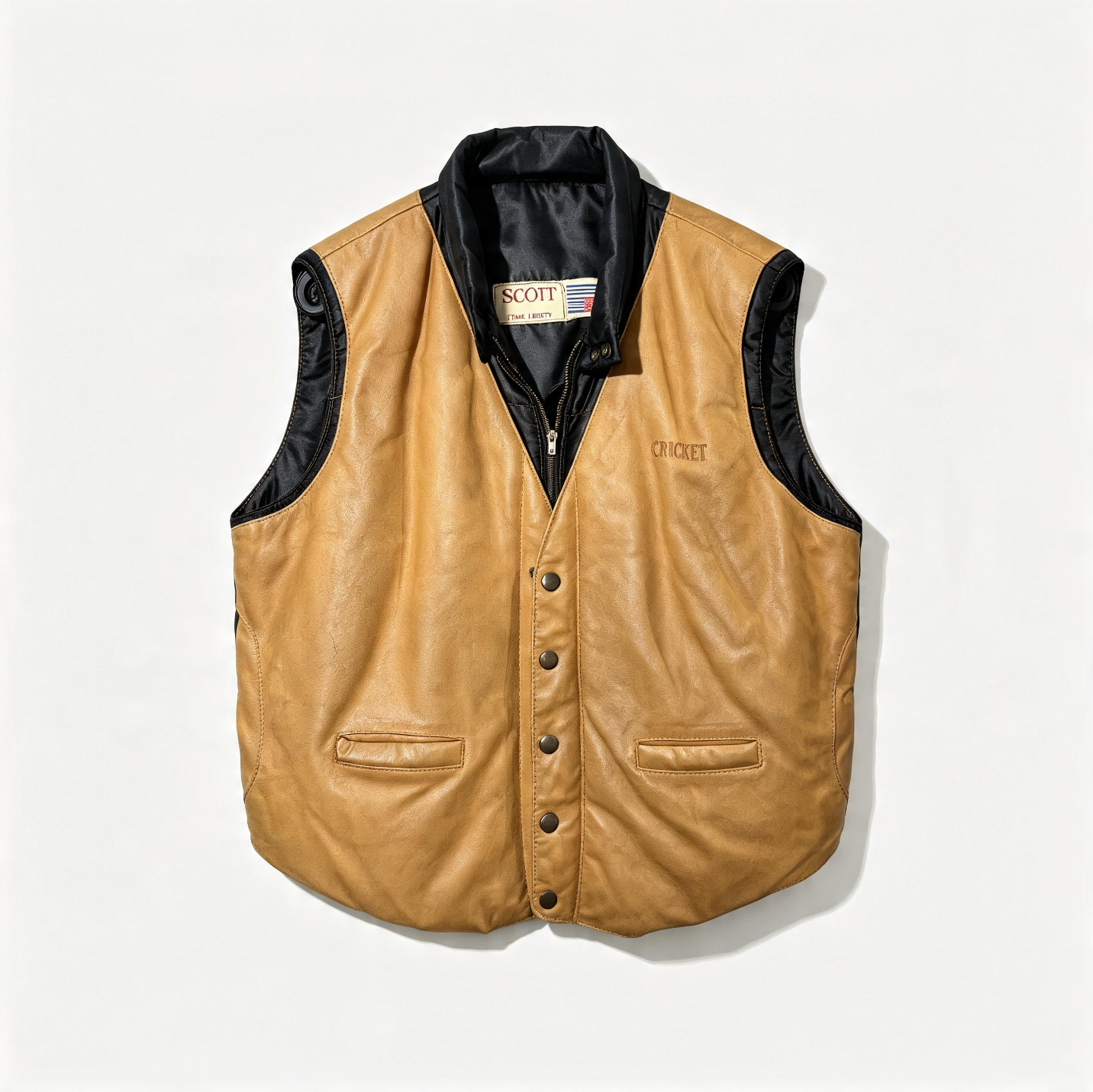 Vintage Leather and Suede Vest Mix Men | Unisex