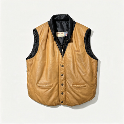 Vintage Leather and Suede Vest Mix Men | Unisex