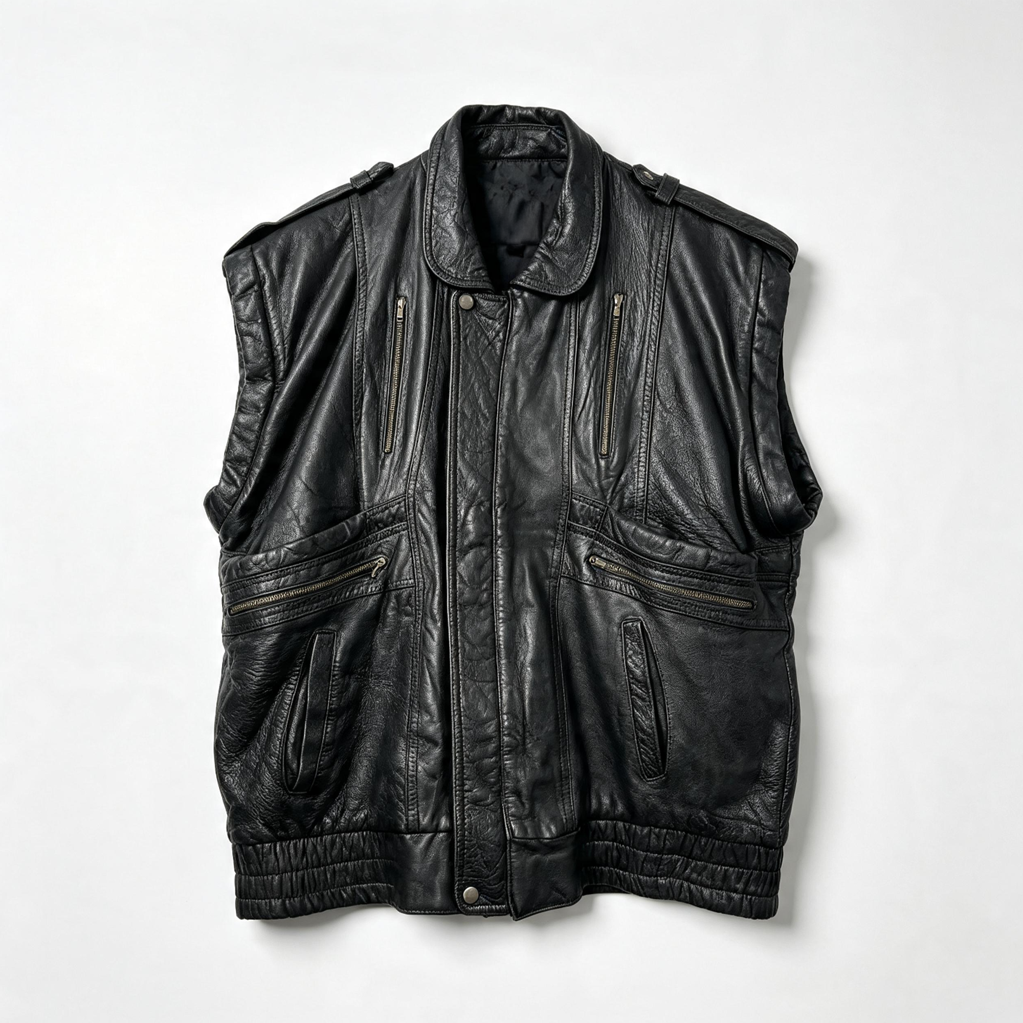Vintage Leather and Suede Vest Mix Men | Unisex