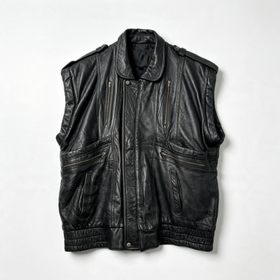 Vintage Leather and Suede Vest Mix Men | Unisex