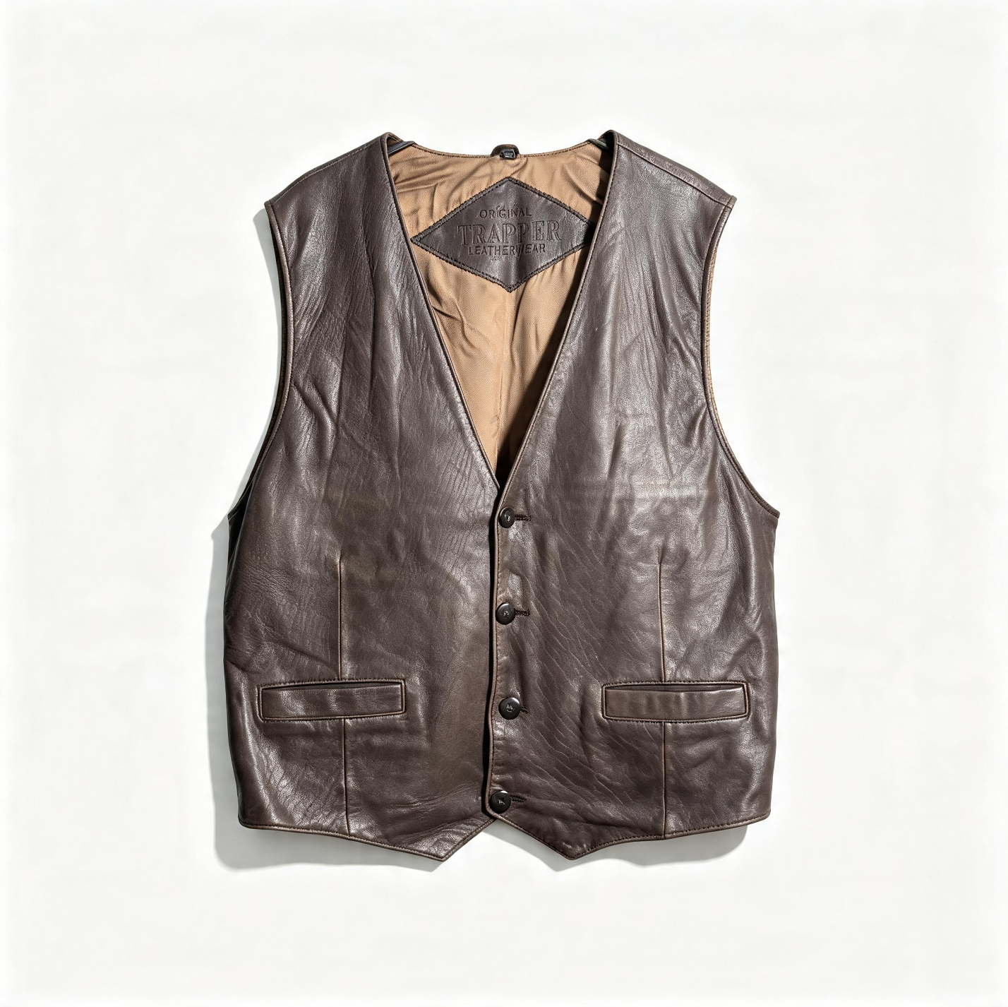Vintage Leather and Suede Vest Mix Men | Unisex
