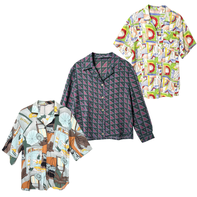 Crazy Pattern Blouses - Vintage