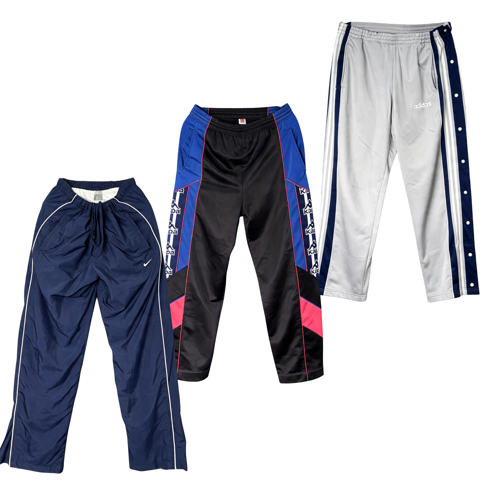 Branded Track and Shell Sport Pants Men | Unisex - Vintage