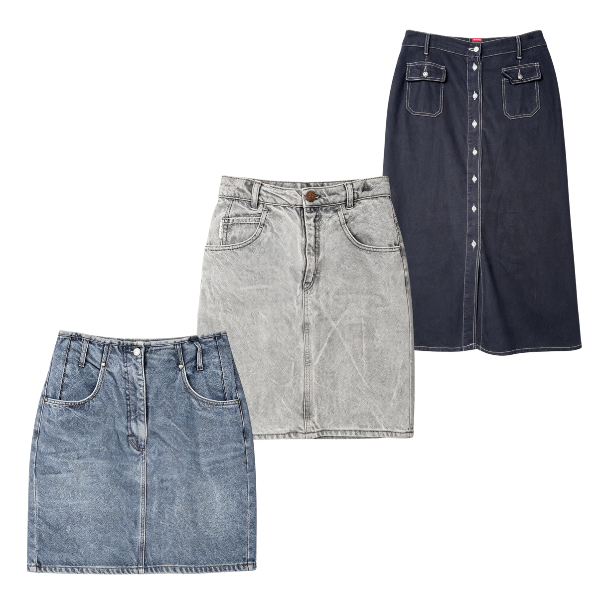 Denim Skirts - Vintage