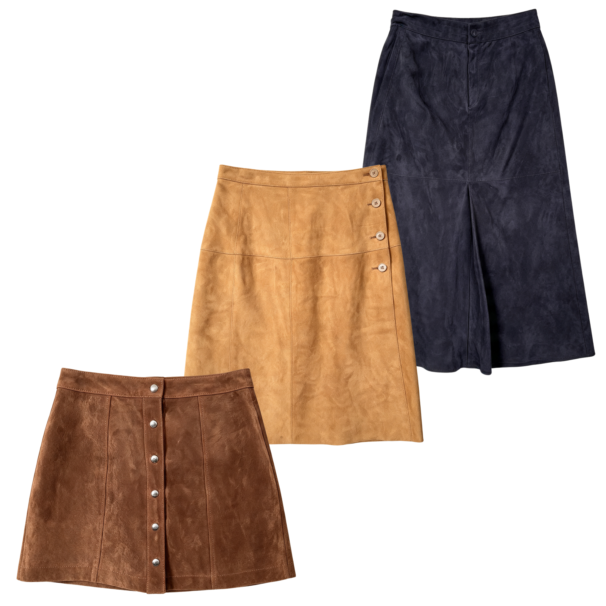 Suede Skirts - Vintage