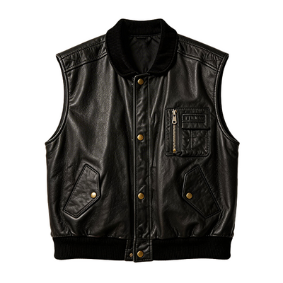 Women’s Suede and Leather Vest Mix