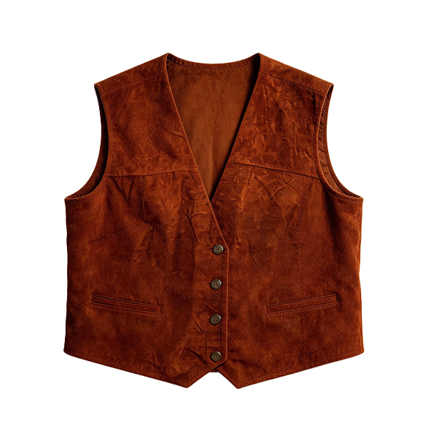 Men’s Suede and Leather Vest Mix