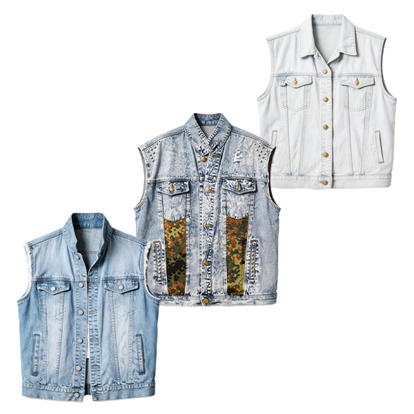 Denim Vest Mix