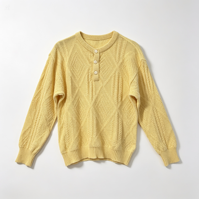 Vintage Plain Knit Sweaters Women