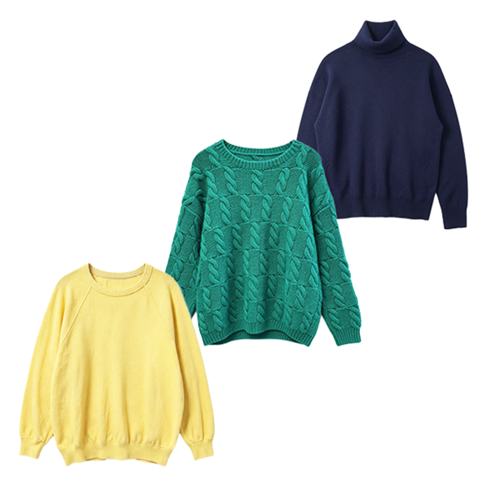 Vintage Plain Knit Sweaters Women
