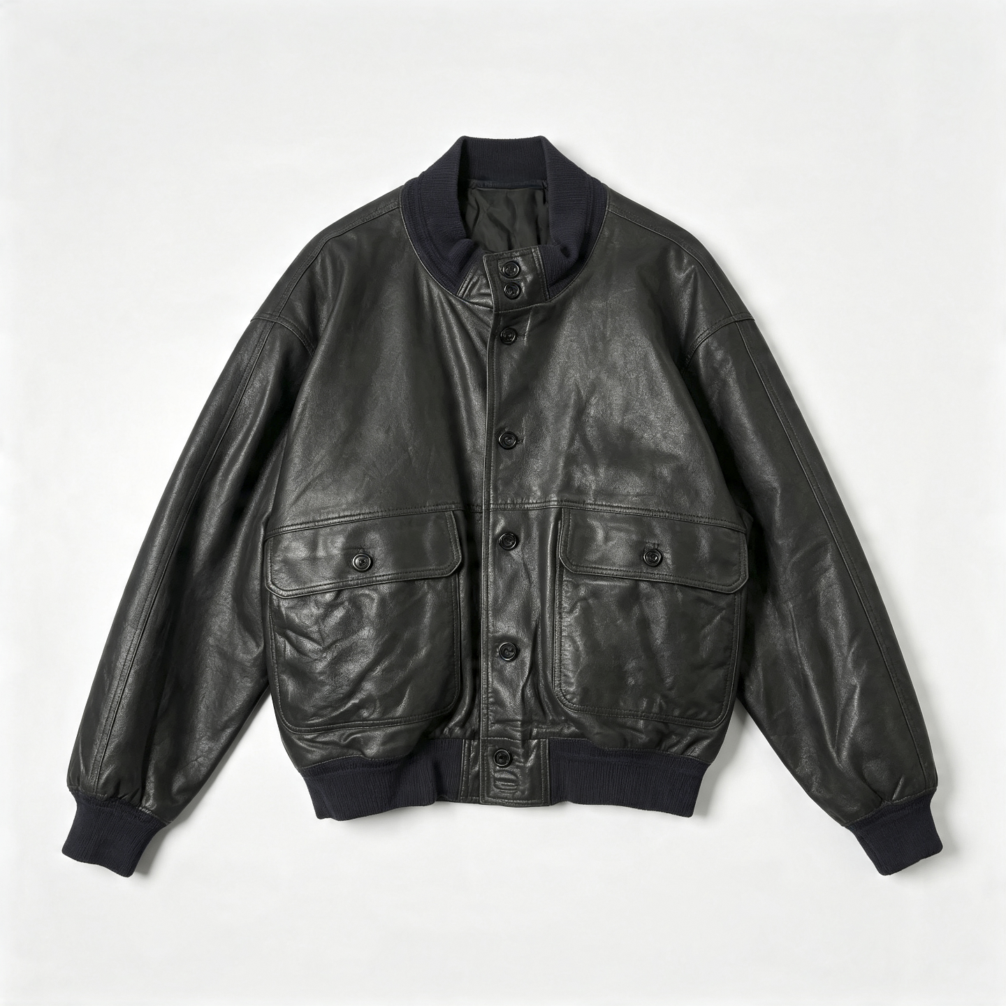 Vintage Leather Bomber Jackets Men | Unisex