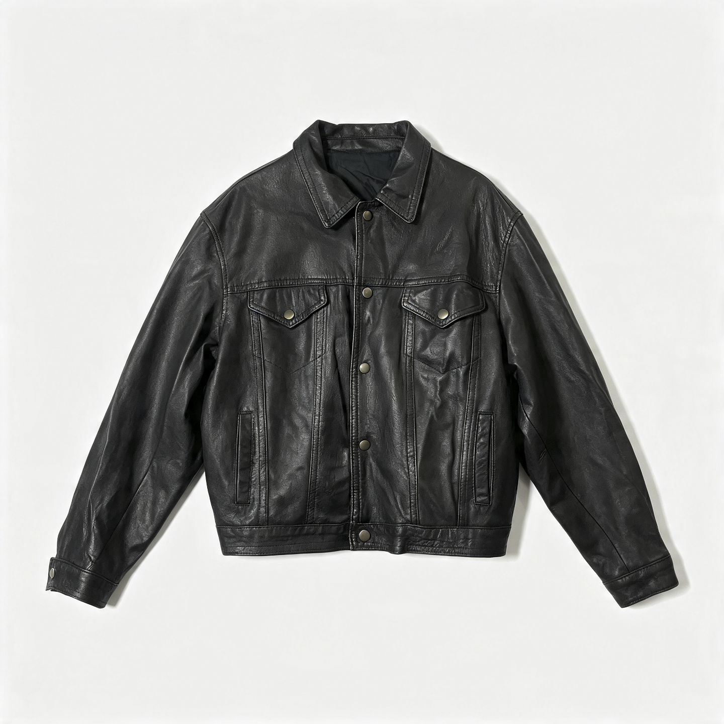 Vintage Leather Bomber Jackets Men | Unisex