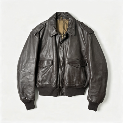 Vintage Leather Bomber Jackets Men | Unisex