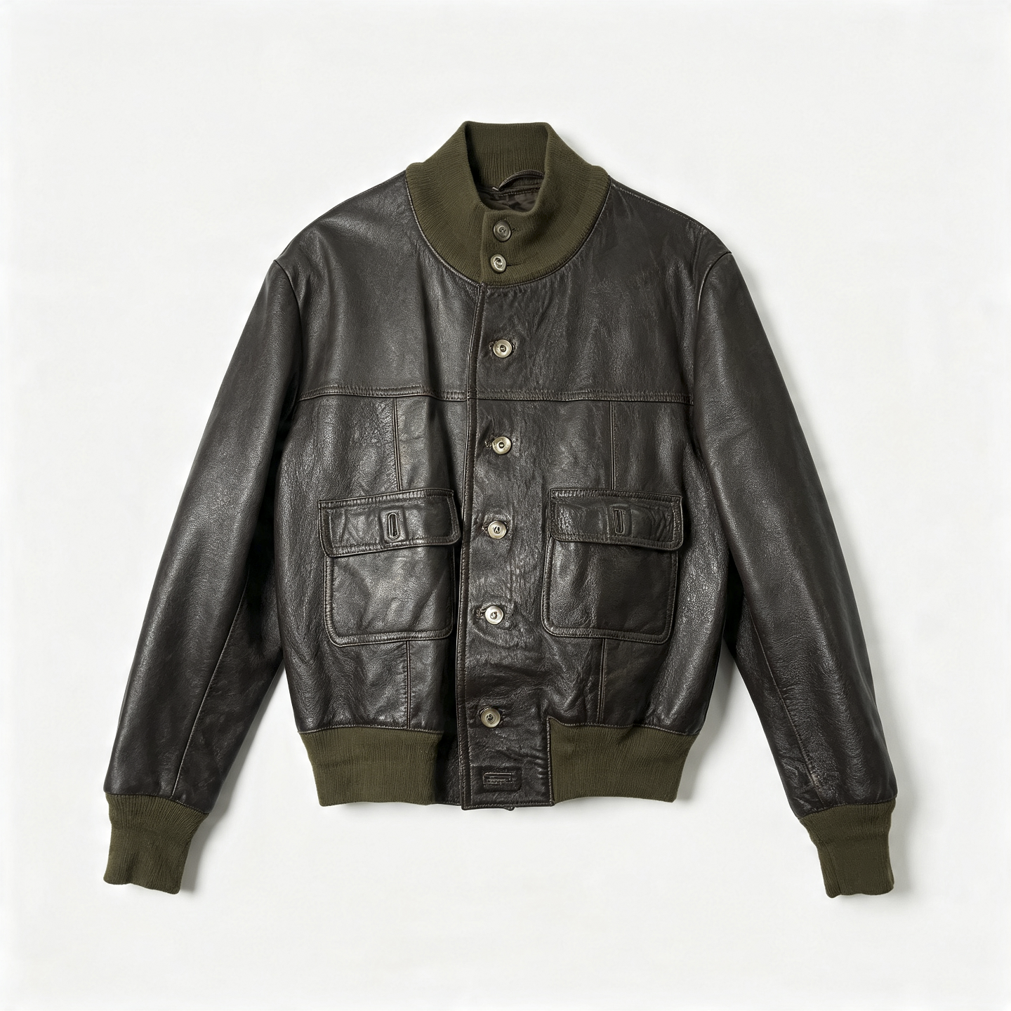 Vintage Leather Bomber Jackets Men | Unisex