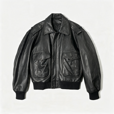 Vintage Leather Bomber Jackets Men | Unisex
