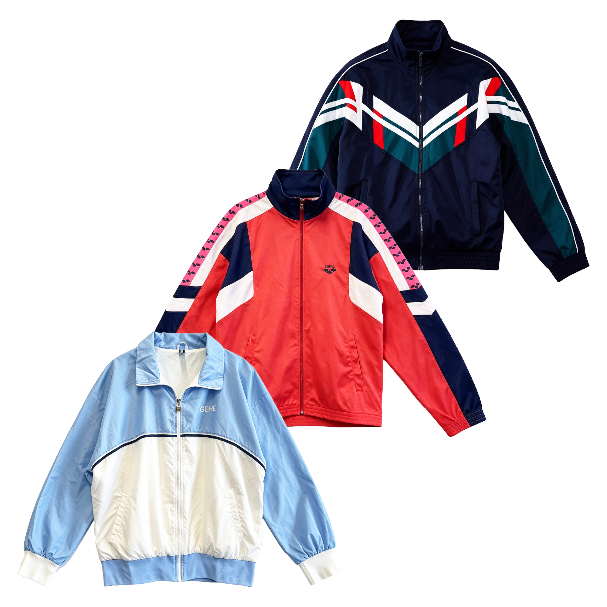 Vintage Track and Shell Jackets Mix